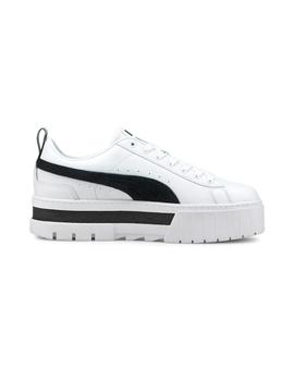 Zapatilla Puma de mujer con plataforma Mayze blanco-negro