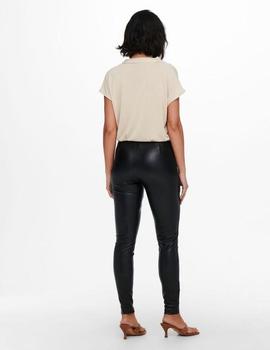 Legging negro de ecopiel Jessie de ONLY