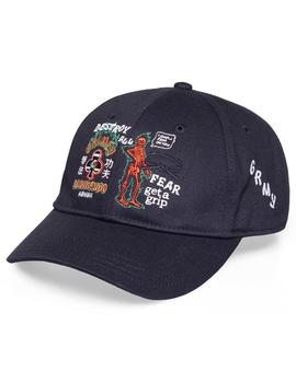 Gorra Grimey 'Destroy All Fear' Curved Visor Cap - negra