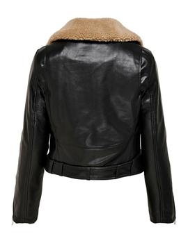 Biker de ecopiel con borrego estilo aviador Headley de ONLY