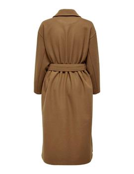 Abrigo largo oversize con cinturon Emma x-long de ONLY