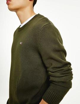 Jersey TOMMY JEANS Essential verde para hombre