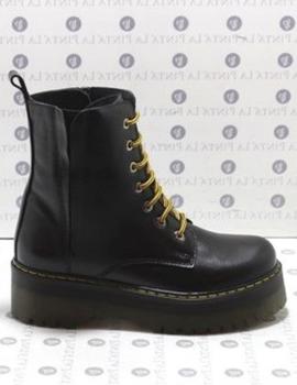 Botas de piel negras con elástico FEELFOUR