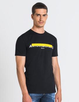 Camiseta negra logo Antony Morato
