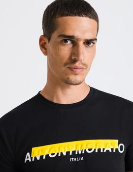 Camiseta negra logo Antony Morato