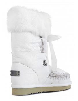 Botas Mou Eskimo Lace and Fur Blanca