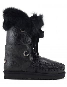 Botas Mou Eskimo Lace and Fur Negra