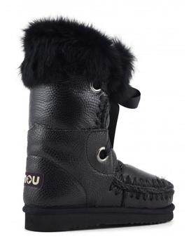 Botas Mou Eskimo Lace and Fur Negra