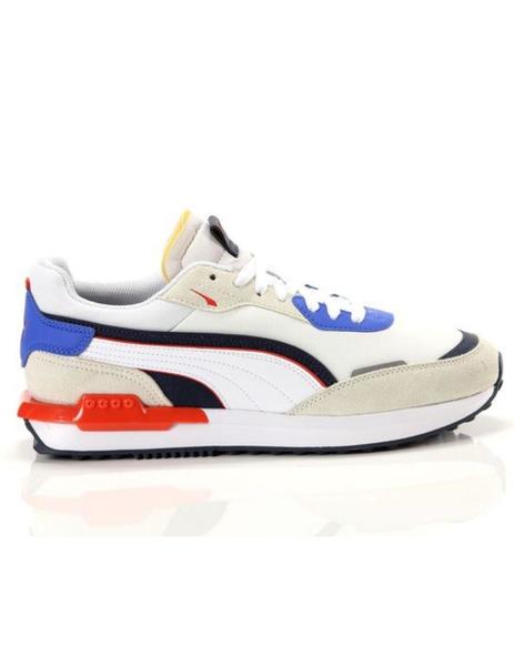 Zapatilla de hombre PUMA City Rider blanca y azul