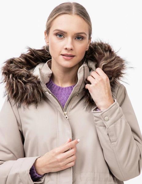 Parka capucha con pelo extraible de