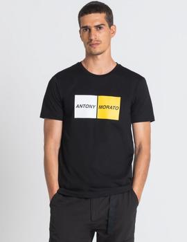 Camiseta negra con logo Antony Morato