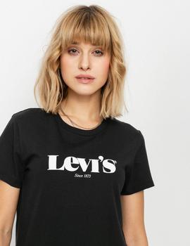 Camiseta negra de chica LEVIS 'New logo'