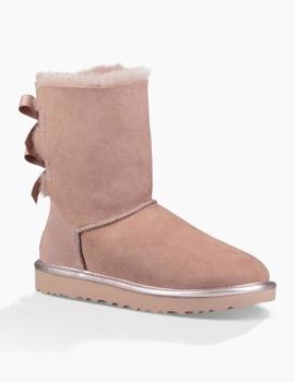 Botas de mujer UGG Bailey Bow II rosa metalico