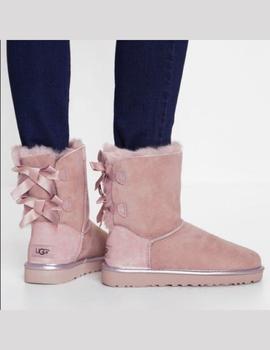 Botas de mujer UGG Bailey Bow II rosa metalico