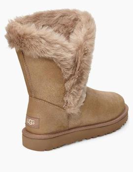 Botas de mujer UGG W classic  Fluff Pin Antique Pearl