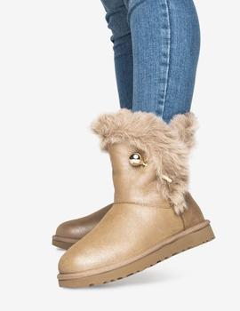 Botas de mujer UGG W classic  Fluff Pin Antique Pearl