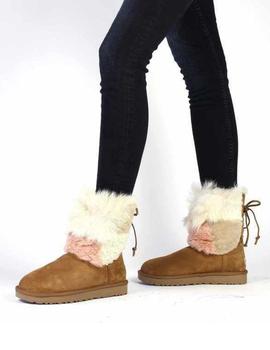 Botas UGG Classic short Patchwork Fluff