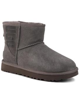 Botines de mujer UGG W Classic mini Rubber logo grey