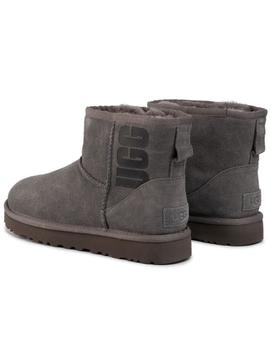 Botines de mujer UGG W Classic mini Rubber logo grey