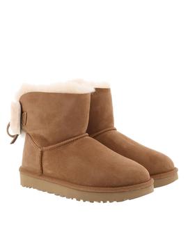 Bota de mujer UGG W Classic double Bow mini Chestnut