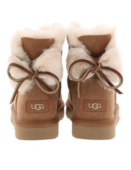 Bota de mujer UGG W Classic double Bow mini Chestnut