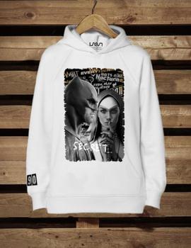 Sudadera de mujer SECRET blanca de LASAL