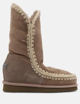 Botas Mou Eskimo inner wedge tall color Camel