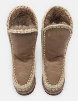 Botas Mou Eskimo inner wedge tall color Camel