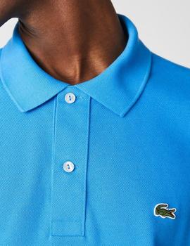 Polo Basico azul Slim Fit LACOSTE