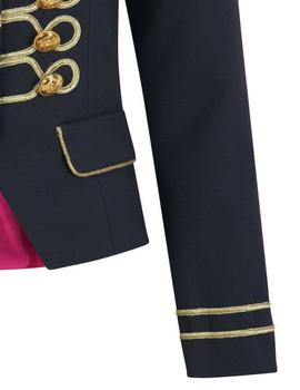 Chaqueta La Condesa BEATLE azul y oro