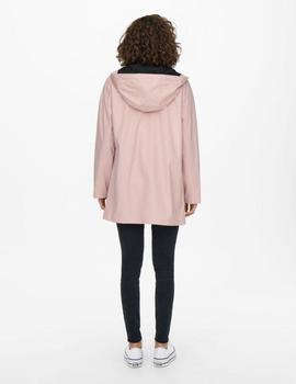 Chubasquero Only Ellen color rosa