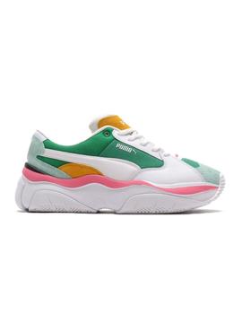 Zapatilla Puma Stormy Colorblock verde