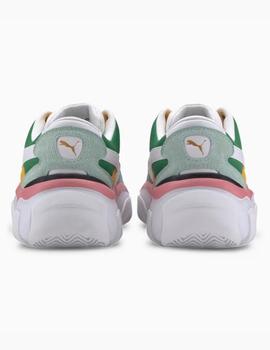 Zapatilla Puma Stormy Colorblock verde