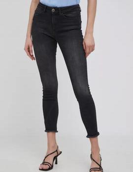 Vaqueros Skinny de talle medio, lavado negro Blush