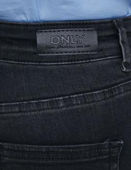 Vaqueros Skinny de talle medio, lavado negro Blush