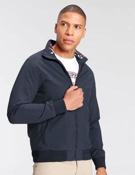 Chaqueta ligera con cuello alto color marino Jack Jones