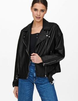 Cazadora biker ecopiel oversized Bella de ONLY