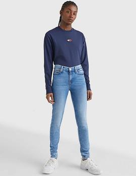 Vaquero Skinny talle medio efecto desteñido Nora Tommy Jeans