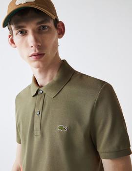 Polo Basico verde Slim Fit LACOSTE