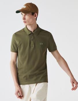 Polo Basico verde Slim Fit LACOSTE
