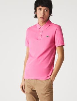 Polo Basico rosa Slim Fit LACOSTE