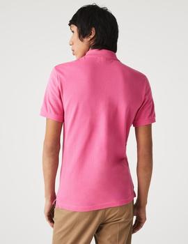 Polo Basico rosa Slim Fit LACOSTE