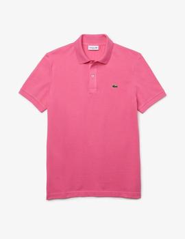 Polo Basico rosa Slim Fit LACOSTE