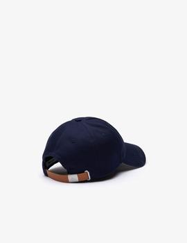 Gorra azul marino cocodrilo oversized LACOSTE