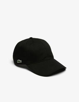 Gorra negra LACOSTE