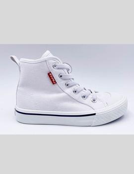 Zapatilla alta blanca de lona maui de Levis