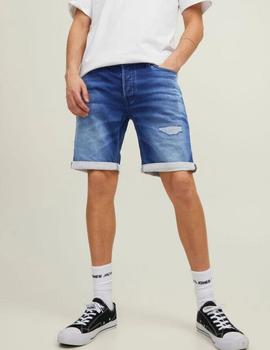 Pantalones cortos vaqueros zurcidos Rick icon de Jack Jones