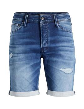 Pantalones cortos vaqueros zurcidos Rick icon de Jack Jones