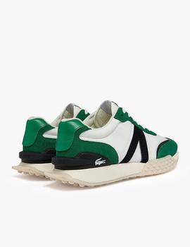 Zapatillas Lacoste blanco-verde L-Spin Deluxe en tela y piel
