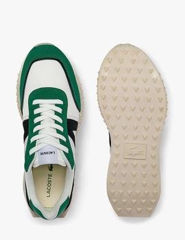 Zapatillas Lacoste blanco-verde L-Spin Deluxe en tela y piel